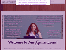 Tablet Screenshot of amygravino.com